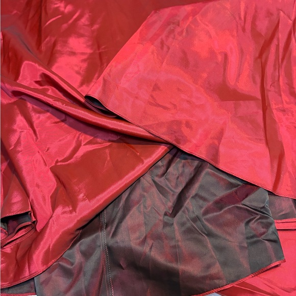 red two-piece formal gown is a vintage set by JS Collections size 14 formal - Picture 10 of 10